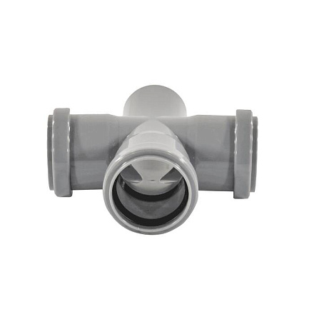 Крестовина PP-H 1-пл сер б/н Дн110х110х110х87, 5гр в/к BASE VALFEX 27211110