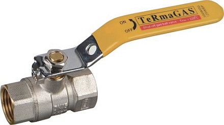 кран шаров. TeRma-R газ. 1/2"в/в ручка 30560