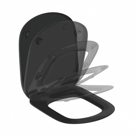 Сиденье д/унит TESI дюр микр черн Ideal Standard T3529V3