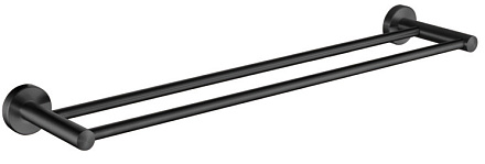 полотенцедержатель LEDEME SUS304 двойной 60 см, черный L71709B