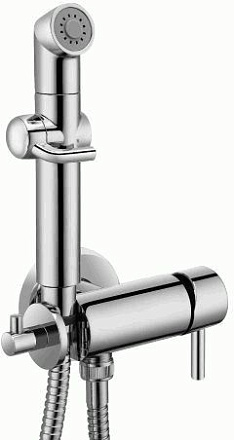 смеситель биде LEMARK Solo картридж 35мм, с гигиеническим душем, встраиваемый LM7166С