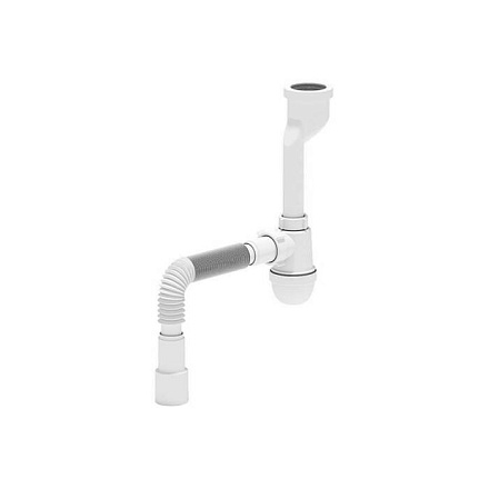 Сифон д/писсуара бут лит/вып 1 1/4"x32 гофр 32х40/50 манж D40-50 АНИ Пласт U1016