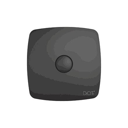 Вентилятор накладной D100 обр клап Matt black DICITI RIO 4C