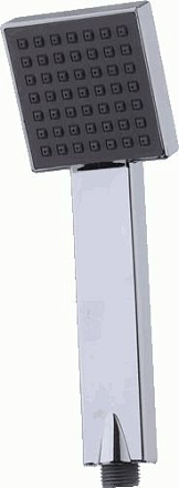 лейка MELODIA квадрат 1 функция, 75х75мм, L215мм, хром/черный MKP20595