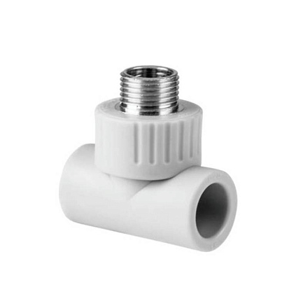 тройник PPRC комбинированный 20*3/4"нар.*20 РТП