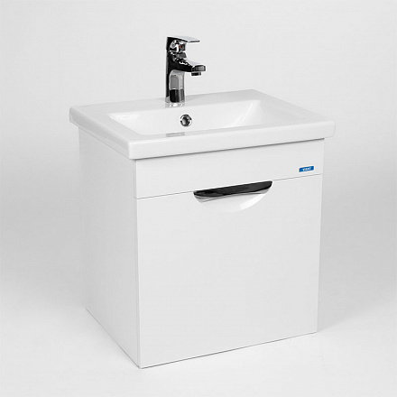 тумба Барселона (COMO 50) 1 ящик подвесная, белая 38х46х50 без умывальника