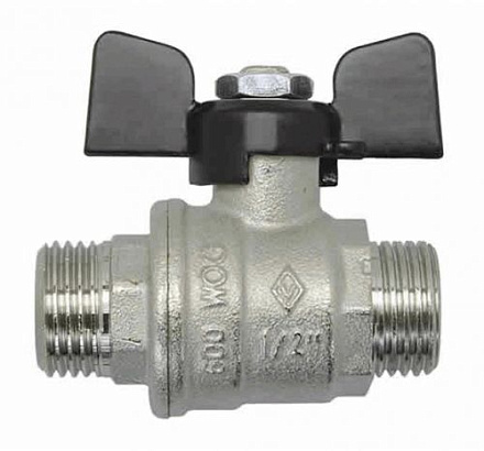 кран шаровый BUGATTI 1/2" н/н бант (серия 327)
