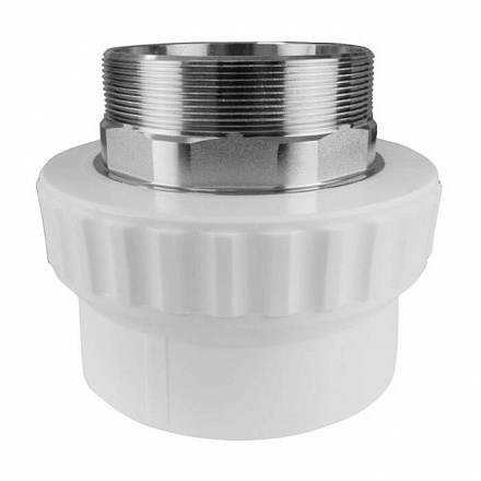 Муфта PP-R бел комб Дн40х1 1/2" НР п/ключ VALFEX 10135240