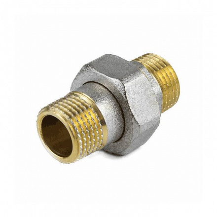 Соединитель лат американка Ду25 р/р никель ГОСТ 32585 Aquasfera 9014-03