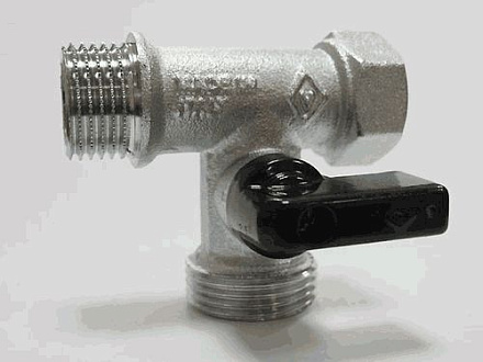 кран шаровый 3-х проходной BUGATTI 1/2 *3/4*1/2  (серия 877)