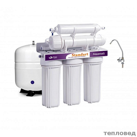 Пятиступенчатый осмос без помпы "standart" (двойная резинка в колбе)