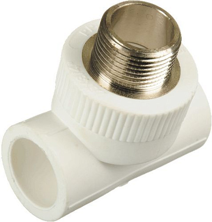 тройник PPRC комбинированный 25*3/4"нар.*25 КРОСС