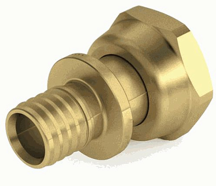 Муфта с накидной гайкой латунь 16*3/4" PRO AQUA