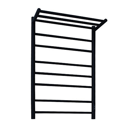 полотенцесушитель MELODIA Shelf Ferrum 50х80 П6_2*3*2 cухой ТЭН 121Вт встр.диммер MTRSEF5080bk