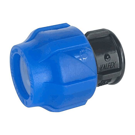 Заглушка компресс ПЭ Дн25 Ру16 VALFEX 121001123025