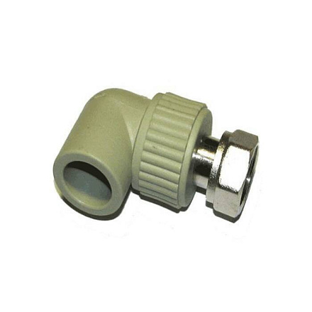 Угольник PP-R сер комб Дн20х1/2" нак/г VALFEX 10138020Г