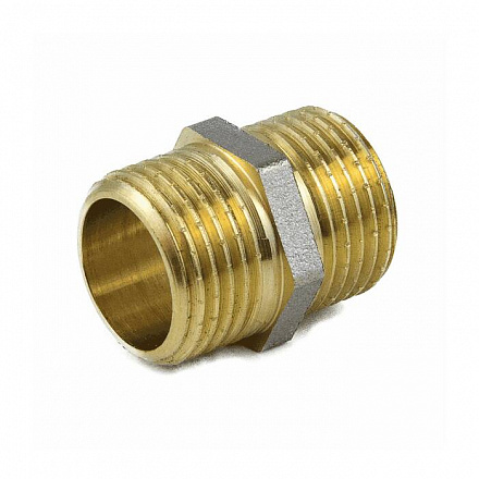 Ниппель лат Ду50 НР никель ГОСТ 32585 Aquasfera 9022-06