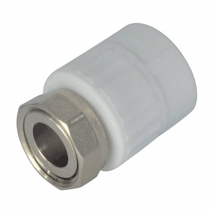 Муфта PP-R бел комб Дн25х1" нак/г VALFEX 10139125