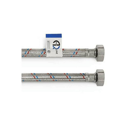 Подводка гибкая д/воды нерж Н1/2"-Н1/2" 1м лат/г AQUALINE 01418