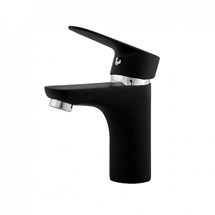 смеситель умывальник MELODIA Moderno Black картридж д.35мм MDV35120_bk без гибкой подводки