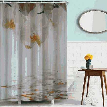 шторка д/в тканевая 180х180см "Созерцание" MZ-76