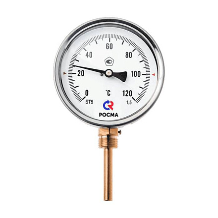 Термометр биметалл БТ-32.211 160С Дк63 L=64 G1/2" рад Росма 00000002447