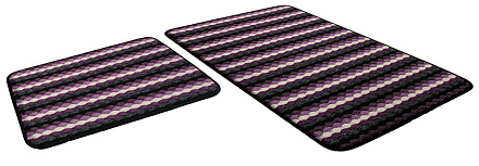 набор ковриков PP LOOP LOOP icarpet 50*80+50*40 фиолетовый 61