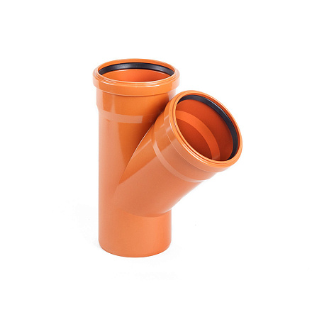 тройник наруж. ПВХ 110*110*45 ХЕМКОР