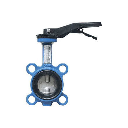 Затвор дисковый поворотный чугун VPI4449-02EP Ду 100 Ру16 межфл с рукояткой диск нерж манжета EPDM T