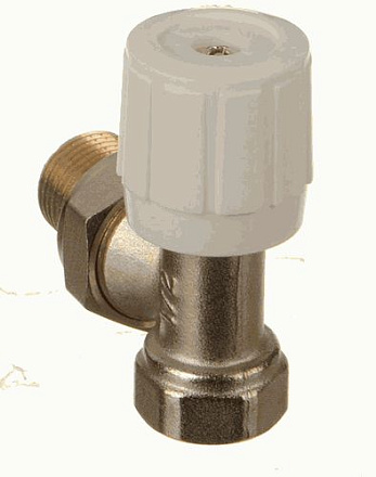 кран для радиатора угловой 1/2" с ручной регулировкой TeRma (33953)