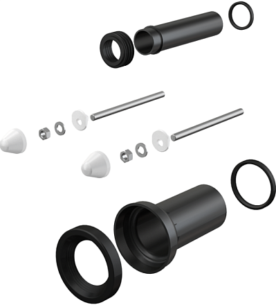 Патрубок в комп. для подключения подвесного унитаза, Ø90 и Ø45 мм ALCA-PLAST /M900 