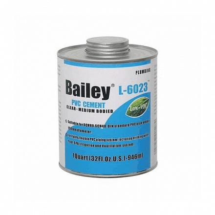 Клей для труб ПВХ 473мл Bailey L-6023