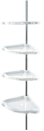 полка угловая BEROSSI "Стелла" 13401 распорн. белая 