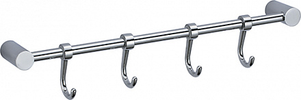 704  Планка VIKO с 4-мя крючками (латунь) Chrome
