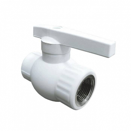 Кран шаровой PP-R бел комб Дн32х1" Ру25 ВР VALFEX 10144132