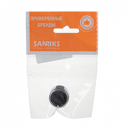 аэратор пласт. М22*1 вн.рез., пласт.сетка MELODIA MKP20722P в пакете Sanriks