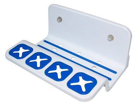 подставка для 4-х зубных щеток и пасты на присосках 34.158