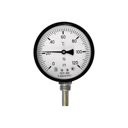 Термометр биметалл ТБП-Р 160С Дк100 L=60 G1/2" рад ЗТП Минск