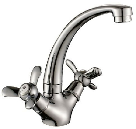 смеситель кухня ROSSINKA с высоким поворотным изливом 170мм Q02-64