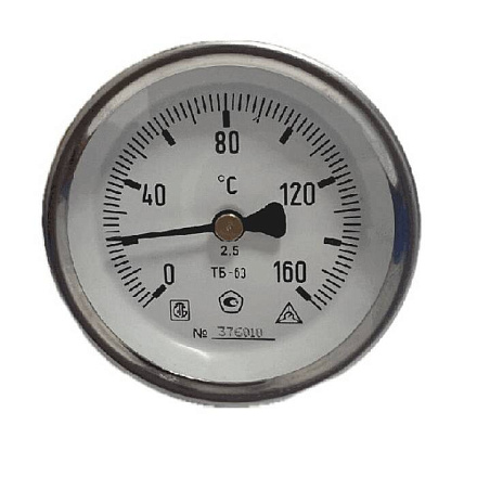 Термометр биметалл ТБ-100 120С Дк100 L=100 G1/2" осев Багория