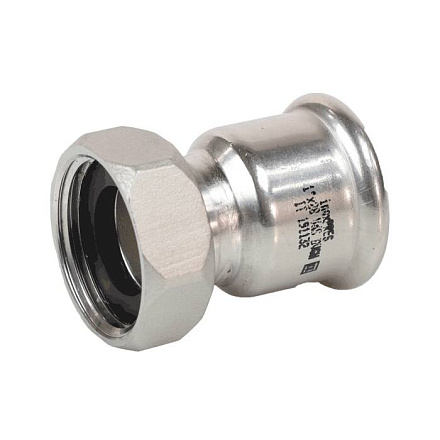 Муфта нерж AISI316L Дн35х1 1/2" Ру16 пресс/нак/г Inoxpres RM 183035002