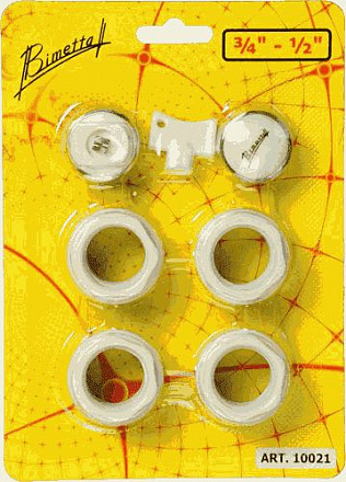 набор комплектующих для радиатора 3/4"-1/2" BIMETTA 10021 блистер