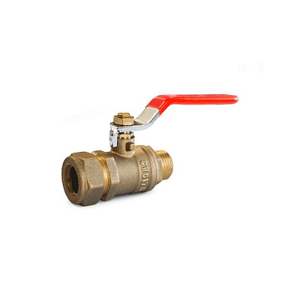 Кран шар лат Ду15х1/2" Ру50 р/обж рыч STAHLMANN SVLM1501/2NEF