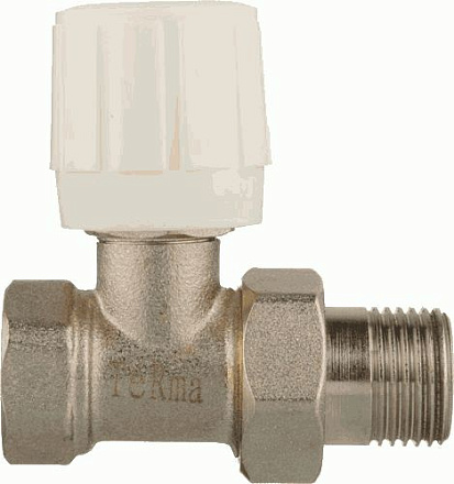 кран для радиатора прямой 1/2" с ручной регулировкой TeRma (33951)