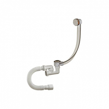 Сифон д/ванны рег полуавт 1 1/2"x40 гофр 40х40/50 Орио А-28089