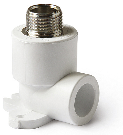 уголок PPRC комбинированный 20*1/2"нар. с крепл. PRO AQUA