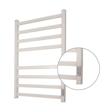 полотенцесушитель MELODIA Moderno Electro 50х80 П8_4*4 cухой ТЭН 129Вт встр.диммер MTRMDE5080_wt
