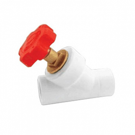 Клапан PP-R бел запорн Дн32х45гр VALFEX 10174032