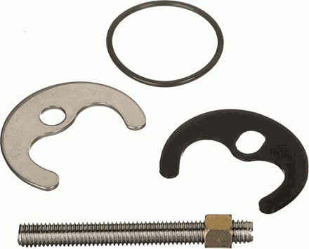 крепеж к смесителю кухня (1 шпилька нерж. + гайка М8 латунь) MELODIA MKP20762WP