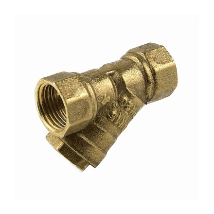 Фильтр Y-обр лат 4001 Ду15 Ру20 м/м сл проб Aquasfera 4001-01